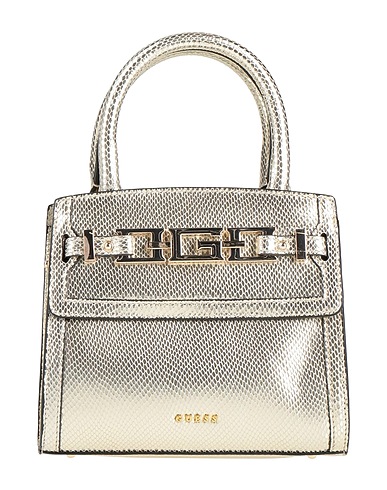 GUESS Borsa a mano Platino 100% Pelle
