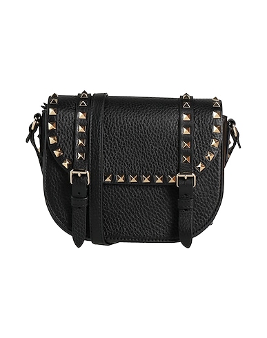 VALENTINO GARAVANI Umhängetasche Schwarz Leder