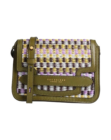 THE BRIDGE Across-body bag Leather, Natural raffia