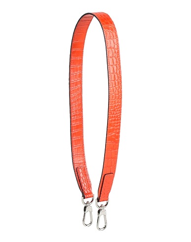 LONGCHAMP Bag accessories & charms Orange Leather