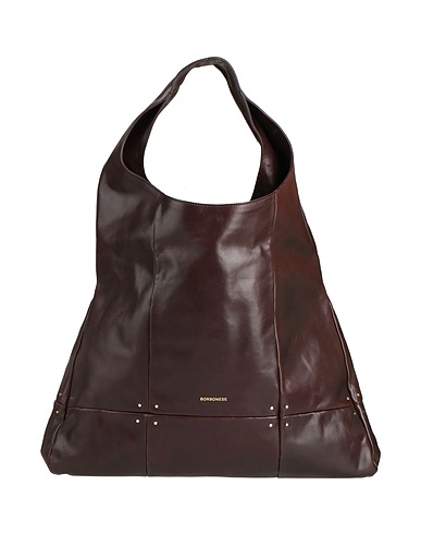 BORBONESE Handbag Chocolate brown 100% Leather