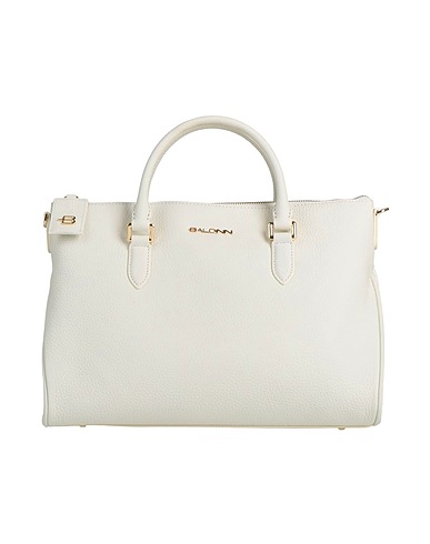 BALDININI Handbag White 80% Calfskin, 20% PVC - Polyvinyl chloride
