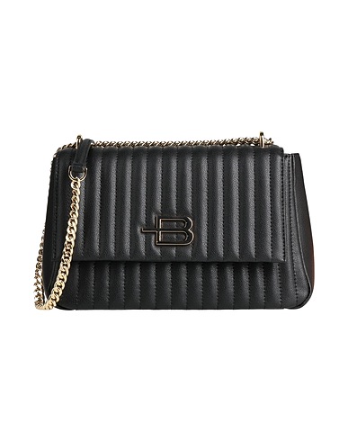 BALDININI Across-body bag Black 80% Calfskin, 20% PVC - Polyvinyl chloride