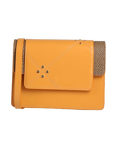 BORBONESE Umhängetasche Kamel 100% Leder, PVC - Polyvinylchlorid, Polyester, Andere Fasern