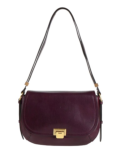 THE BRIDGE Schultertasche Pflaume Kalbsleder