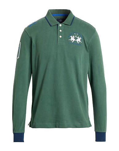 LA MARTINA Polo shirt Green 100% Cotton