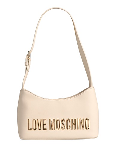 LOVE MOSCHINO Shoulder bag Ivory Polyurethane