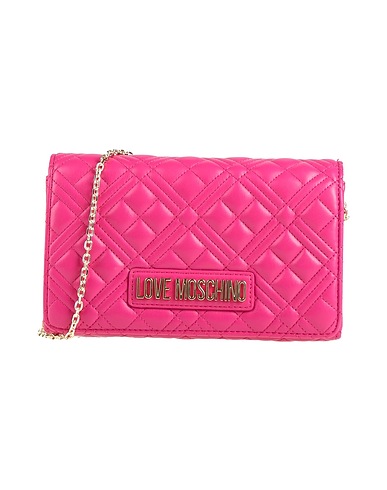 LOVE MOSCHINO Cross-body bags Fuchsia 100% Polyurethane