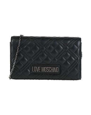 LOVE MOSCHINO Borsa a tracolla Nero 100% Poliuretano