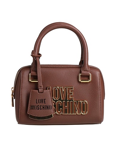 LOVE MOSCHINO Handbag Chocolate brown 100% Polyurethane