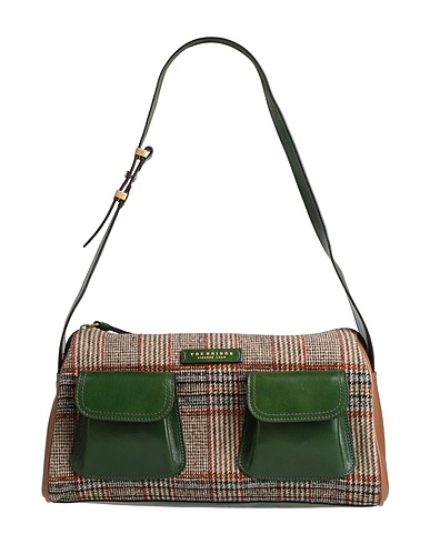 THE BRIDGE Borsa a spalla Sabbia Pelle di bovino, Fibre tessili