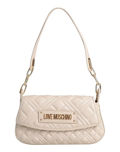 LOVE MOSCHINO Borsa a mano Avorio 100% Poliuretano