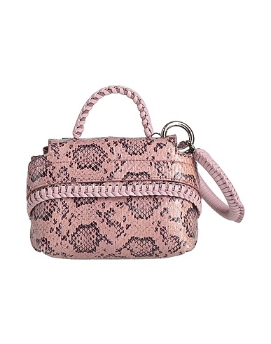 TOD'S Τσάντα χειρός Αντικέ ροζ Δέρμα φιδιού