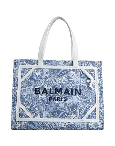BALMAIN Handbag Slate blue Textile fibres