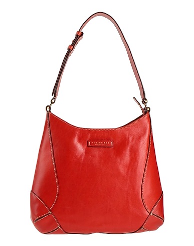 THE BRIDGE Schultertasche Tomatenrot Leder