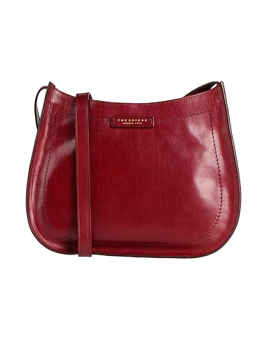 THE BRIDGE Across-body bag Burgundy Cow leather