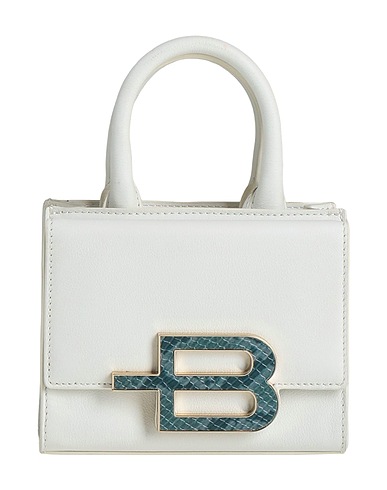 BALDININI Handbag White 80% Calfskin, 20% PVC - Polyvinyl chloride