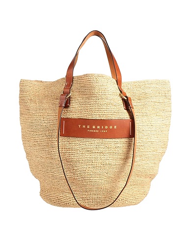 THE BRIDGE Handbag Beige Textile fibers