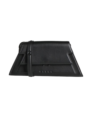 MARNI Cross-body bags Black 100% Calfskin, Brass