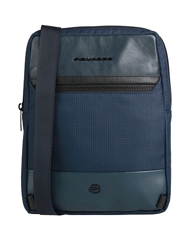PIQUADRO Cross-body bags Textile fibers, Leather