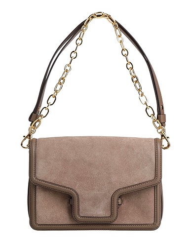 LAUREN RALPH LAUREN ハンドバッグ カーキ 牛革