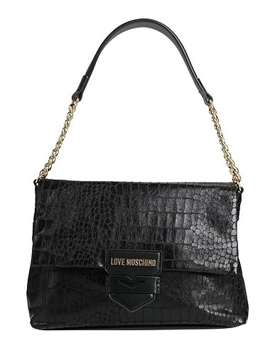 LOVE MOSCHINO Τσάντα χειρός Μαύρο 100% Πολυουρεθάνη