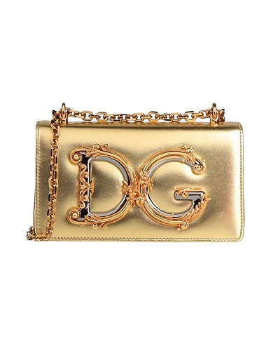 DOLCE&GABBANA Across-body bag Gold Leather