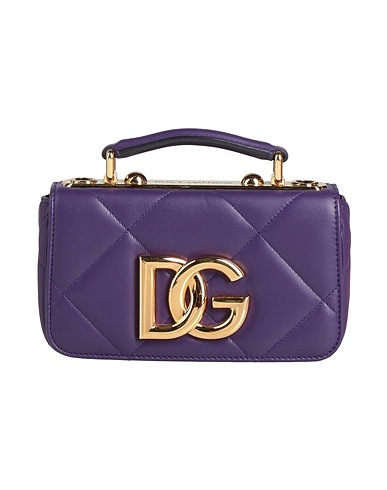 DOLCE&GABBANA Handtasche Violett Leder