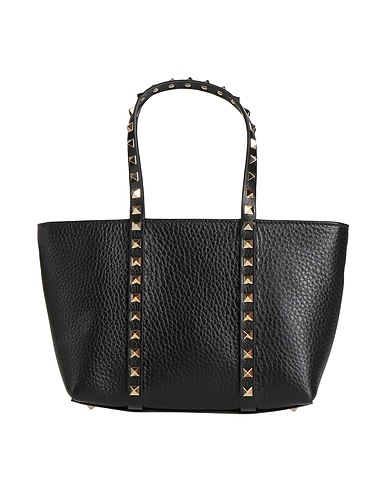 VALENTINO GARAVANI Handtasche Schwarz Leder