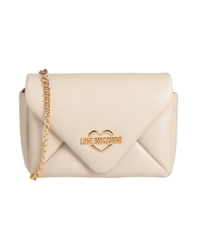 LOVE MOSCHINO Across-body bag Ivory 100% Polyurethane