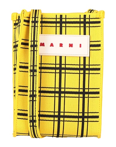 MARNI Cross-body bags Yellow 100% Polyester, Polyurethane, Zinc, Aluminum, Copper