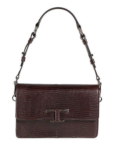 TOD'S Handbag Dark brown Calfskin