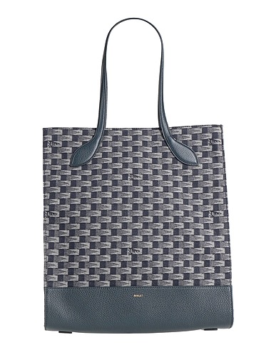 BALLY Handbag Midnight blue Textile fibres, Leather