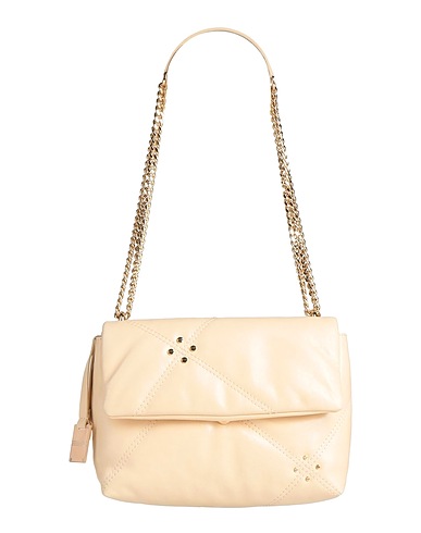 BORBONESE Shoulder bag Cream Leather