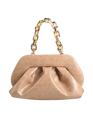 THEMOIRÈ Borsa a mano Nocciola Fibre tessili