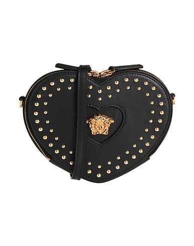 VERSACE Across-body bag Black 100% Polyamide, Polyester