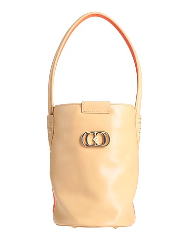 LA CARRIE Handbag QUEEN Orange Leather