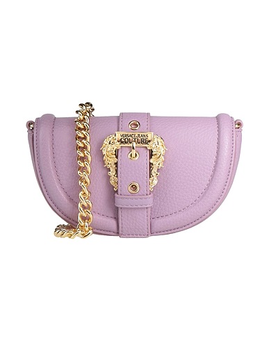 VERSACE JEANS COUTURE Cross-body bags Lilac 100% Polyester, Polyurethane resin