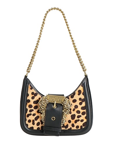 VERSACE JEANS COUTURE Shoulder bag Beige 65% Cow leather, 35% Polyester
