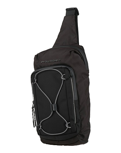 PIQUADRO Rucksacks Black Cow leather, EVA (Ethylene - Vinyl - Acetate), Nylon, Polyester, Metal