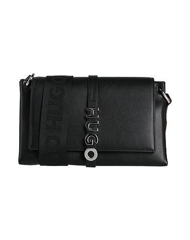 HUGO Across-body bag Black 62% Recycled polyurethane, 30% Polyester, 8% Polyurethane