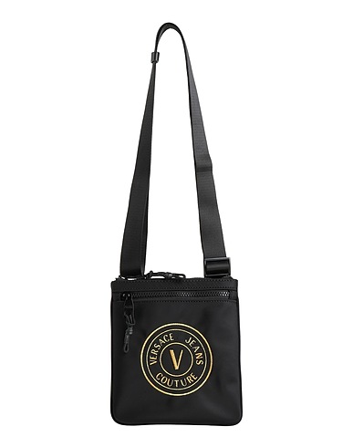 VERSACE JEANS COUTURE Shoulder bag Black 100% Polyamide