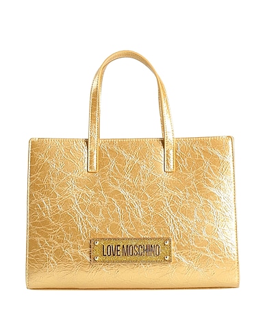 LOVE MOSCHINO Borsa a mano Oro 100% Poliuretano