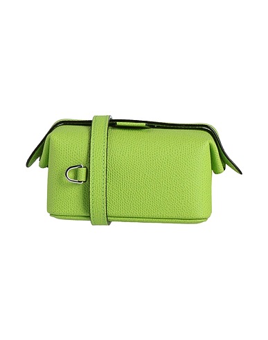 VALEXTRA Across-body bag Lime green 100% Calfskin