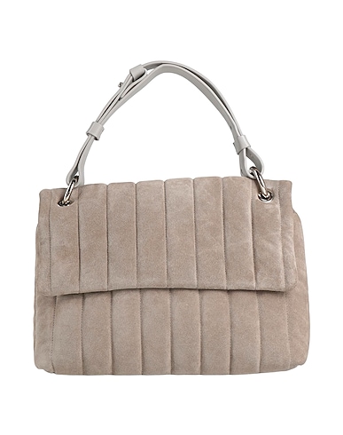 FABIANA FILIPPI Handbag Grey 100% Chamois leather