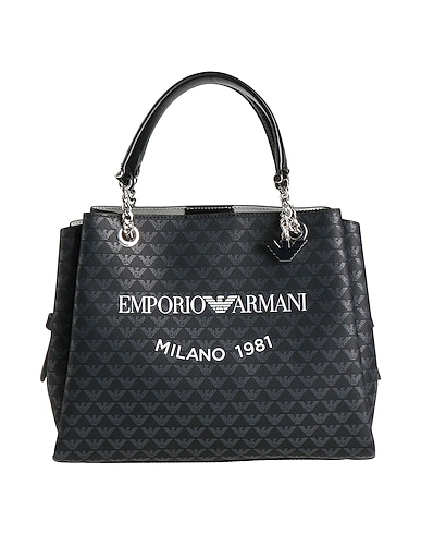 EMPORIO ARMANI Handbag Black 100% Polyester, PVC - Polyvinyl chloride, Polyurethane