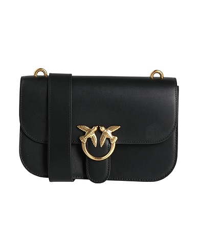 PINKO Umhängetasche Schwarz Leder