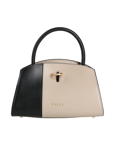 FURLA Handbag Taupe Calfskin