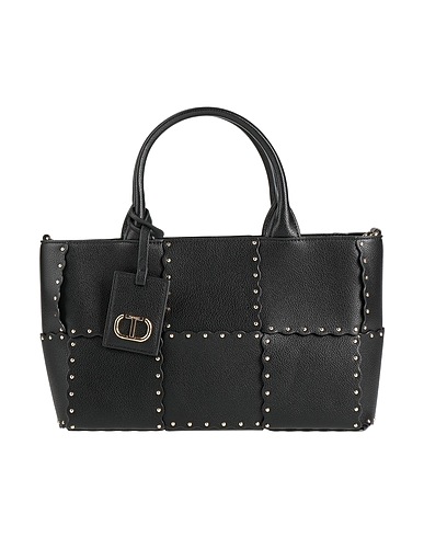 TWINSET Handbag Black 100% Polyurethane