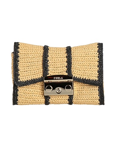 FURLA 핸드백 블랙 방직 섬유